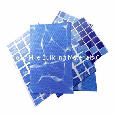 Uv Resistant Blue mosaic PVC Swimming Pool Liner for above ground pools