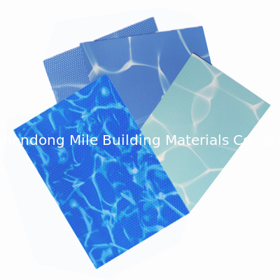 Uv Resistant Blue mosaic PVC Swimming Pool Liner for above ground pools