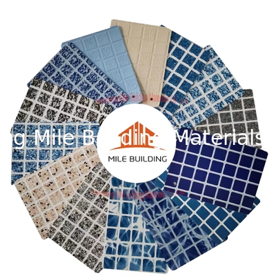 PVC material wateroofing liner,ASTM, ISO, CE,SGS, different colors and patterns, SPA, Villa pool
