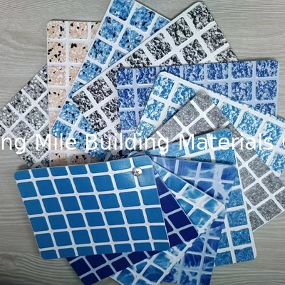 Popular Mosaic color Flexible membrane Anti-Microorganisms polyvinyl chloride pvc swimming pool liner