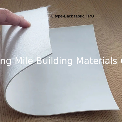 Polyester felt reinforced homogeneous waterproofing TPO memb hot welding homogeneous waterproofing membrane