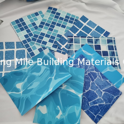 Manufacturer Plastic Product PVC Film Anti-Slip Mosaic Color PVC Swimming Pool Liner