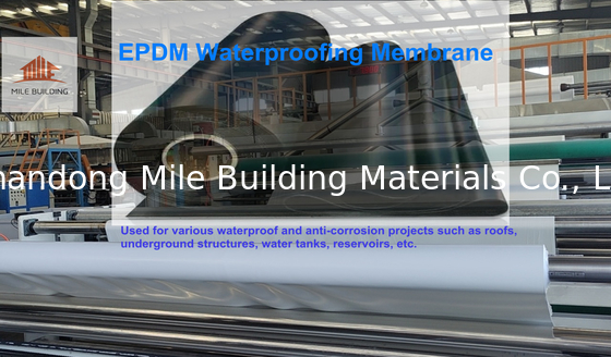 Homogenous 1.0mm thickness EPDM Pond Liner Smooth Surface Geomembrane