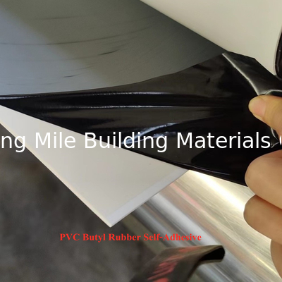 Flexibility Elongation UV Resistance Black self adhesive EPDM Rubber Roofing Waterproof Membrane
