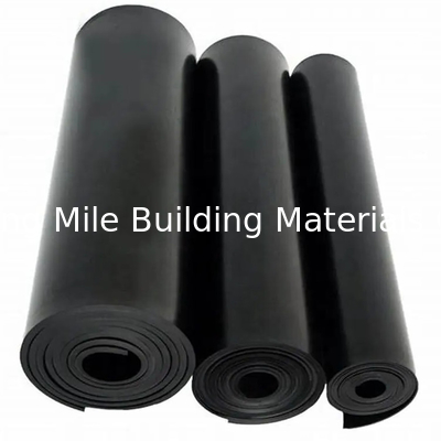 Flexibility Elongation UV Resistance Black self adhesive EPDM Rubber Roofing Waterproof Membrane