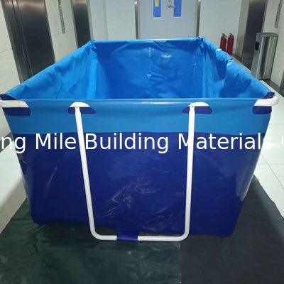 Above ground metal frame rectangular outdoor family swimming pool