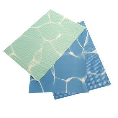 Blue mosaic Heating Weldable polyvinyl chloride pvc swimming pool liner