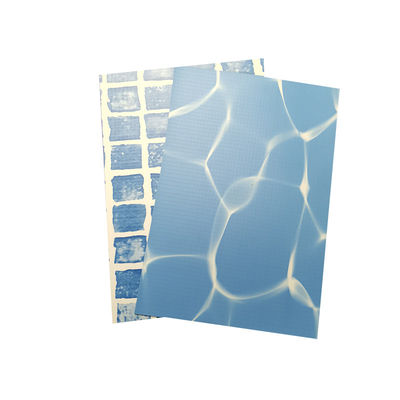 Blue mosaic Heating Weldable polyvinyl chloride pvc swimming pool liner