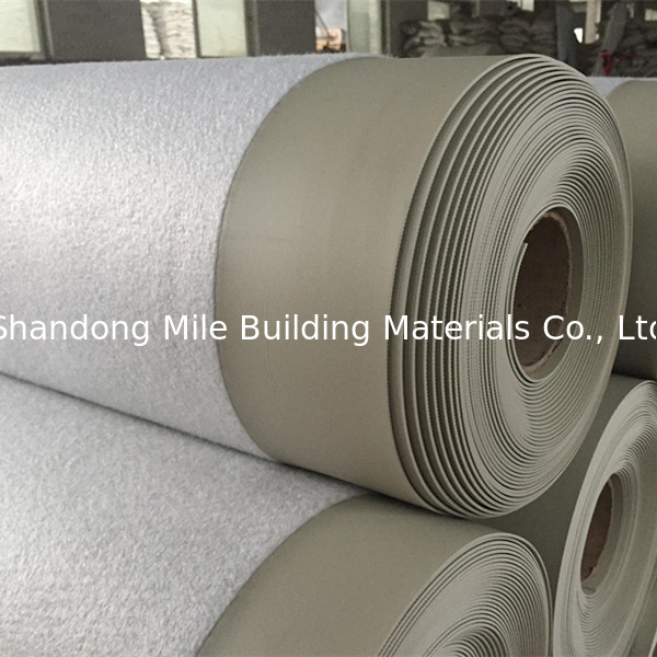 PVC waterproofing membrane,Reinforced with Fabric, Anti-UV, PVC Single Ply Roofing Membrane