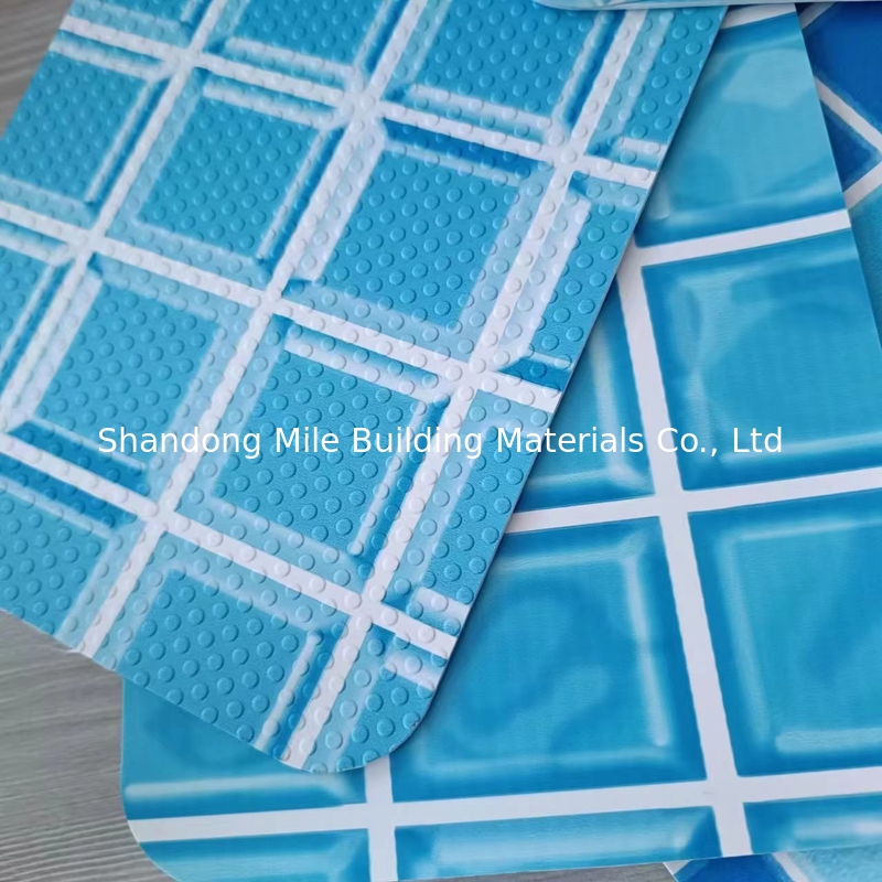 Popular Mosaic color Flexible membrane Anti-Microorganisms polyvinyl chloride pvc swimming pool liner