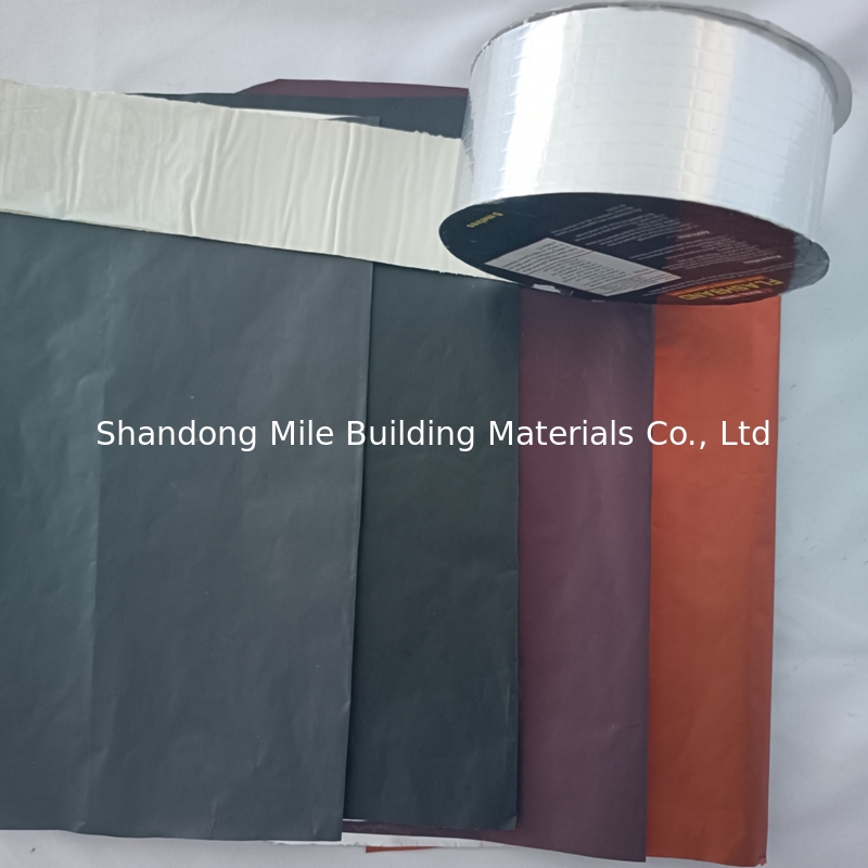 self-adhesive butyl window tape factory supplier butyl flashing tape aluminum foil Butyl rubber waterproof tape