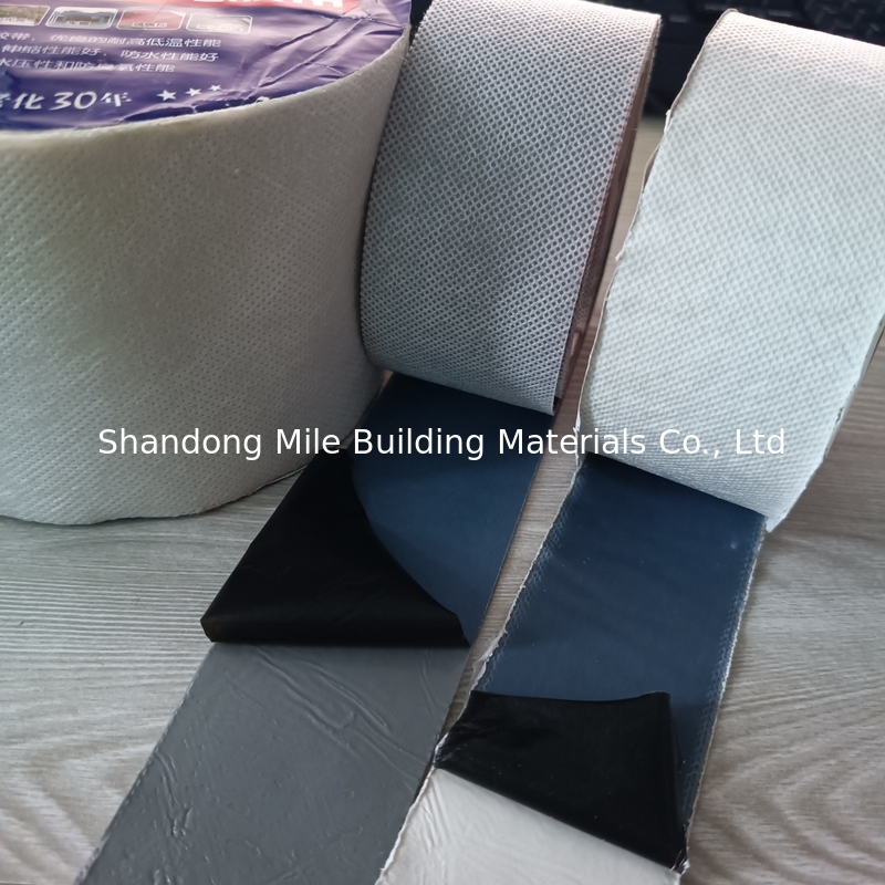 Non-woven fabric Butyl Powerful self adhesive butyl rubber tape super sticky aluminum foil butyl tape