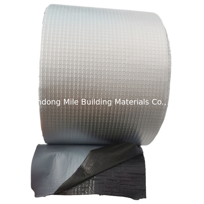 1.2mm 1.5mm Grey Aluminum Foil Bitumen Tape Flashing bond Self adhesive Waterproofing Tape to European Market