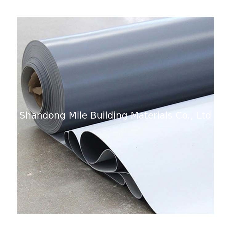Anti-UV Polyester Reinforced PVC Bi-color Roof China Factory Waterproofing Membrane