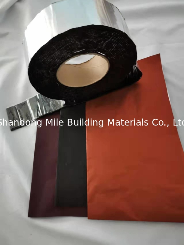 Roofing Material Non Reflective Gun Grey Aluminum Foil Self Adhesive Bitumen Flashing Tape for Window Joint Repair