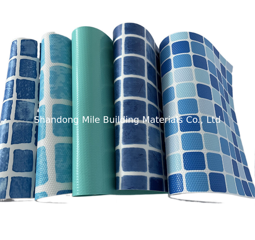 Various Colors Different Patterns Anti-slip PVC Liner for Swim Pools