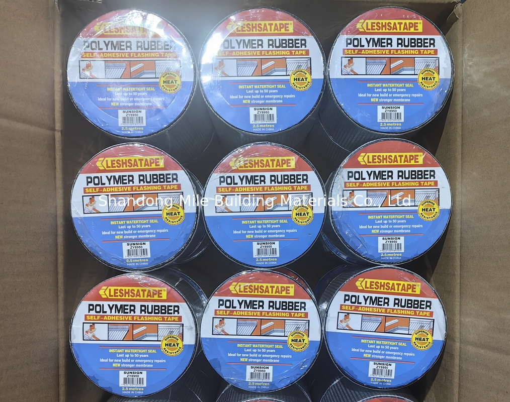 Supplier hot selling Self-adhesive High stickness Polymer Rubber Tape Building Waterproof Materials For Roof Sealing and Waterproofing